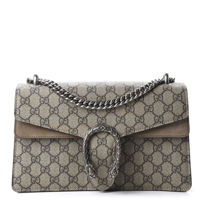 Gucci GG Supreme Monogram Small Dionysus Shoulder Bag Taupe 1 of 11