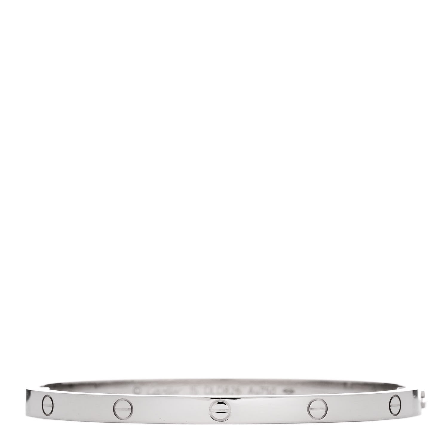 Cartier 18K White Gold Small LOVE Bracelet 15 1 of 7