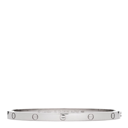 Cartier 18K White Gold Small LOVE Bracelet 15 1 of 7