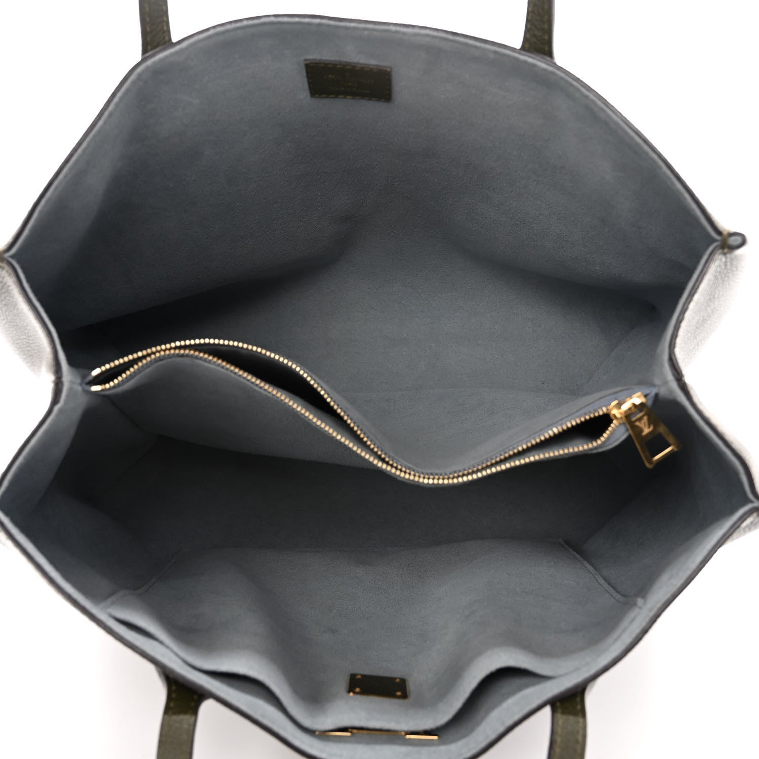 Louis Vuitton Grained Calfskin Lockme Shopper Kaki 5 of 9