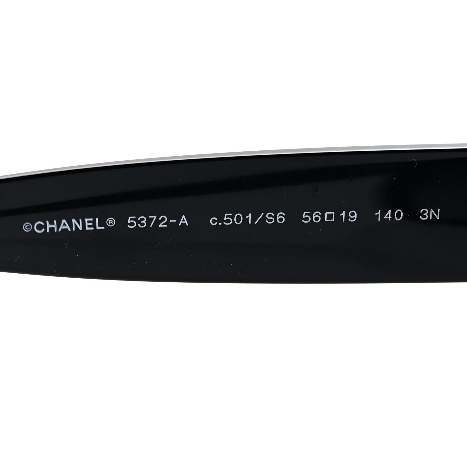 Chanel Oval CC Sunglasses 5372-A Black 5 of 7
