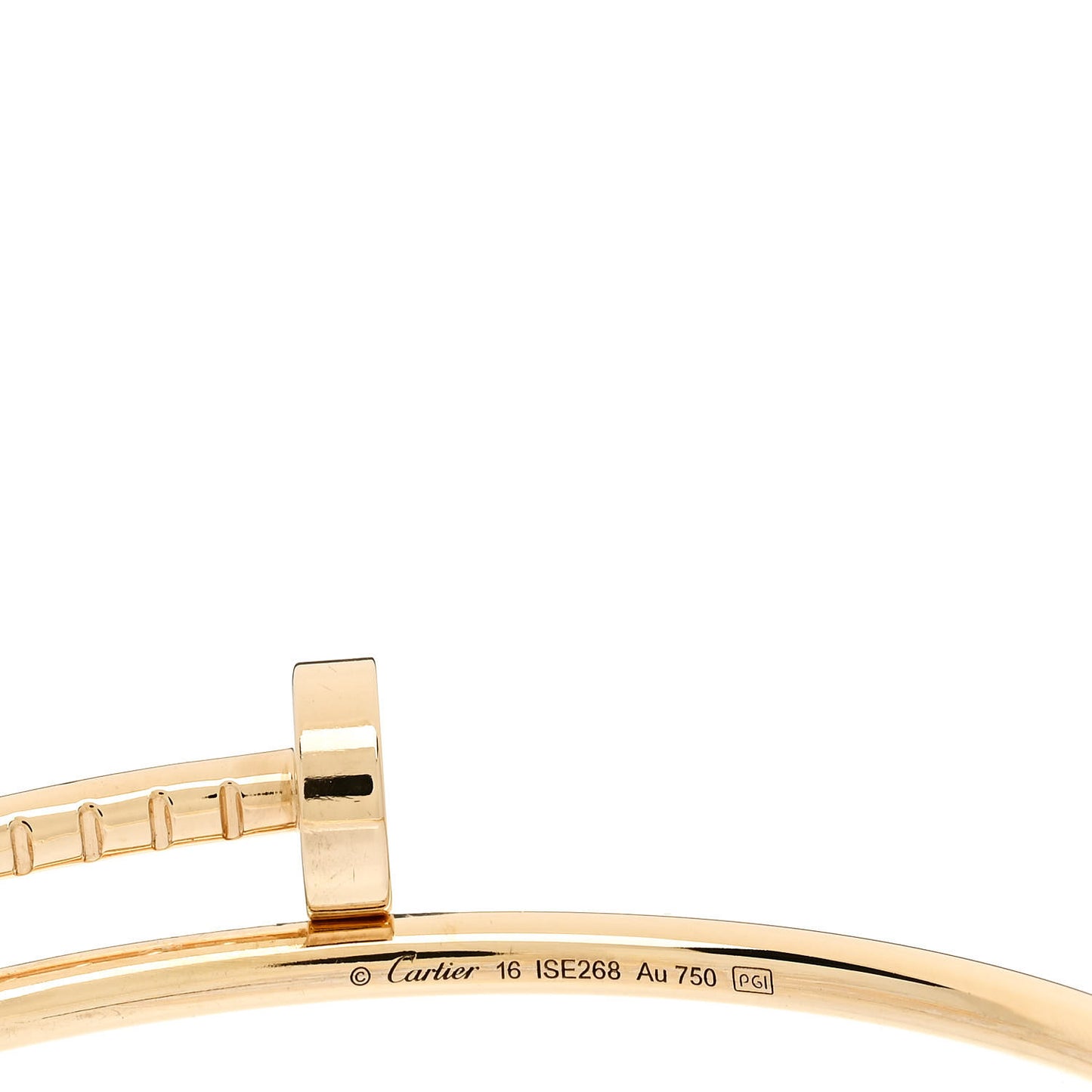 18K Yellow Gold Small Juste Un Clou Bracelet 16