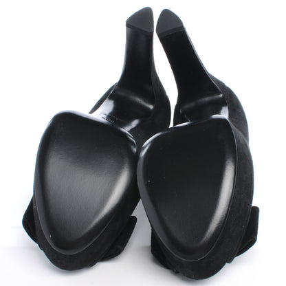 Louis Vuitton Suede Last Dance Pumps Heels 38.5 Black 10 of 15