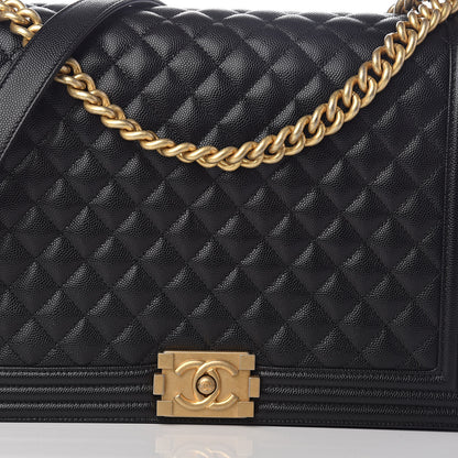 Chanel Caviar Quilted Large Boy Flap Black 7 of 10