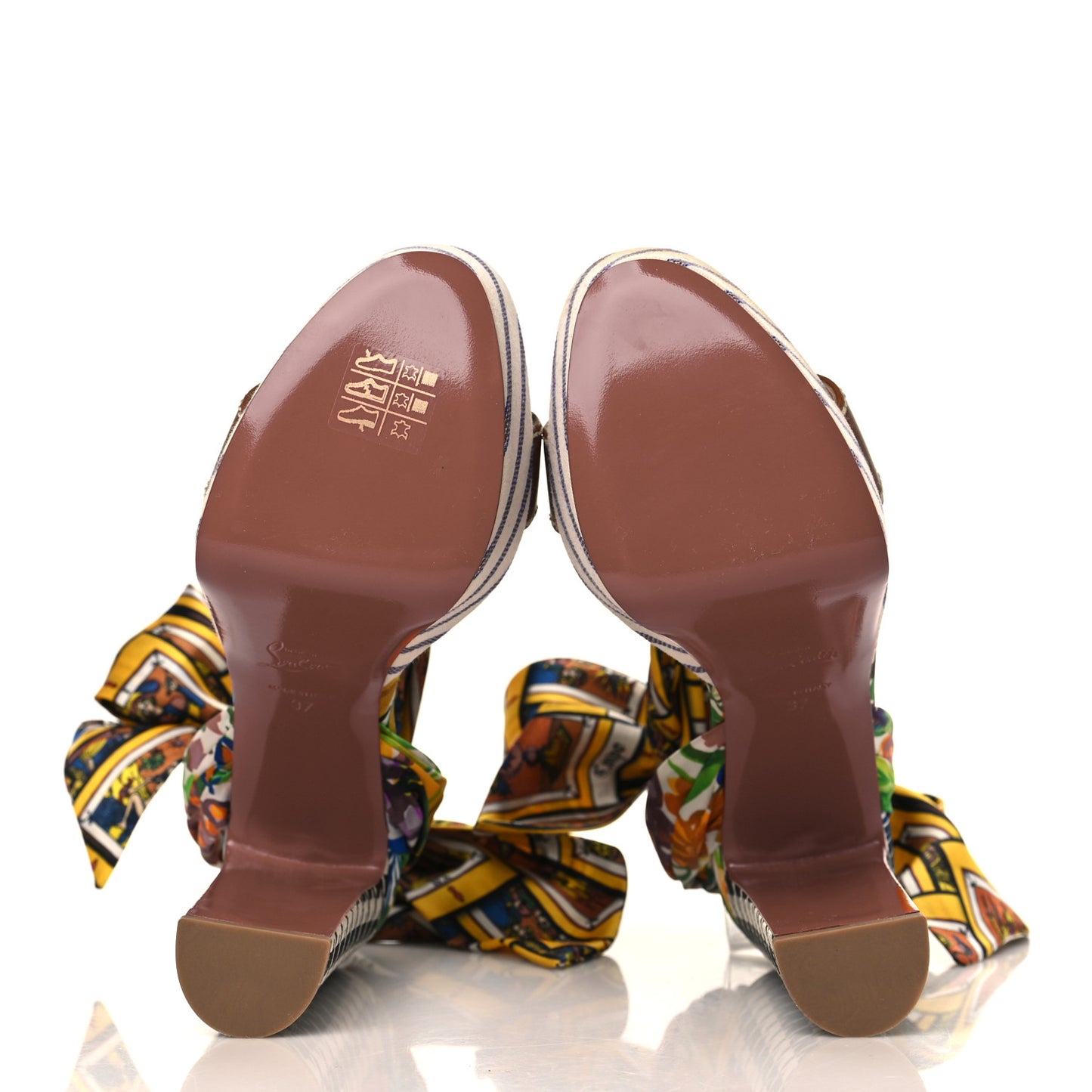 Crepe Satin Du Desert 130 Platform Sandal 37 Version Multicolor