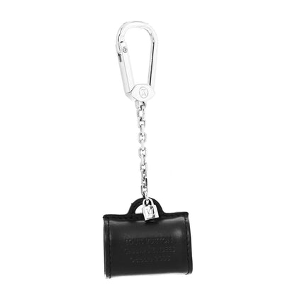 Louis Vuitton Calfskin Speedy Bag Charm Key Holder Black 1 of 4