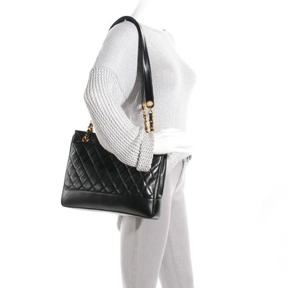 Chanel Lambskin Quilted Shoulder Bag Black 2 of 8