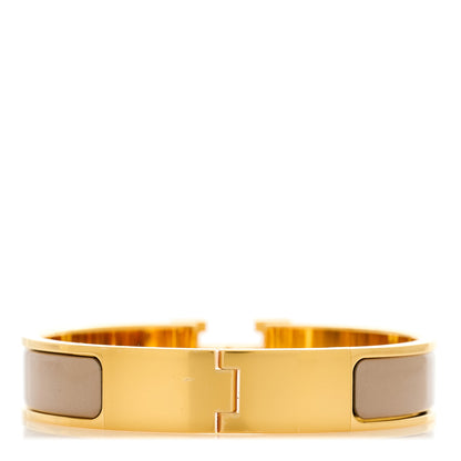 Hermes Enamel Narrow Clic Clac H Bracelet PM Marron Glace 3 of 5