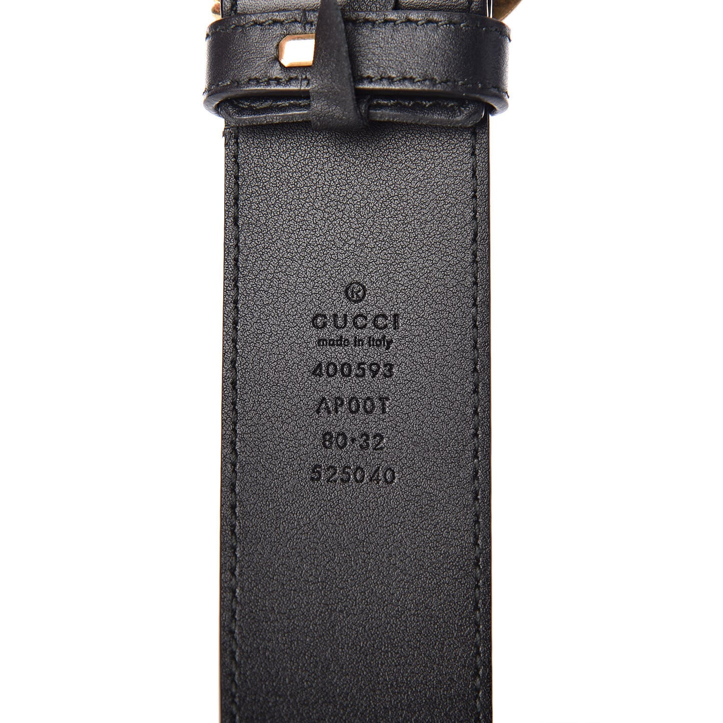 Calfskin Double G 40mm Belt 80 32 Black