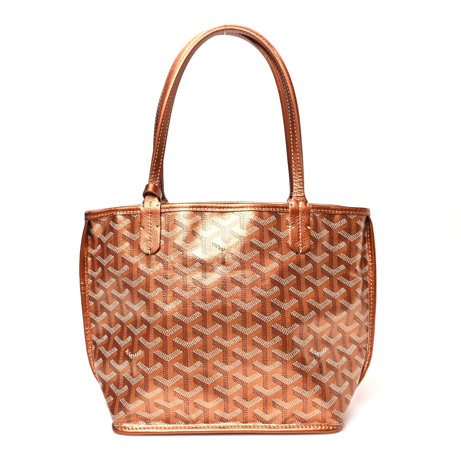 Goyard Goyardine Precious Metals Reversible Mini Anjou Rose Gold 1 of 15