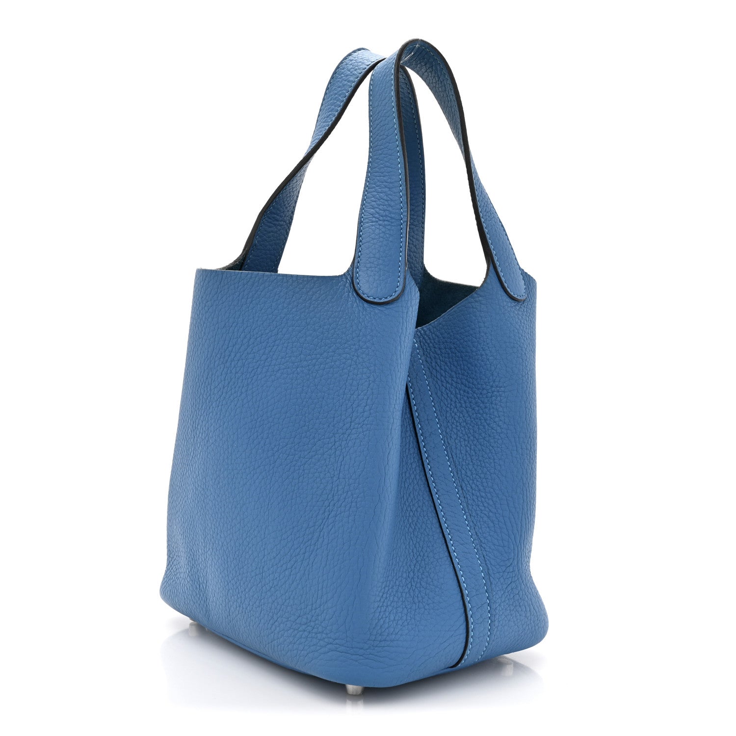 Hermes Taurillon Clemence Picotin Lock 18 PM Bleu Frida 3 of 12