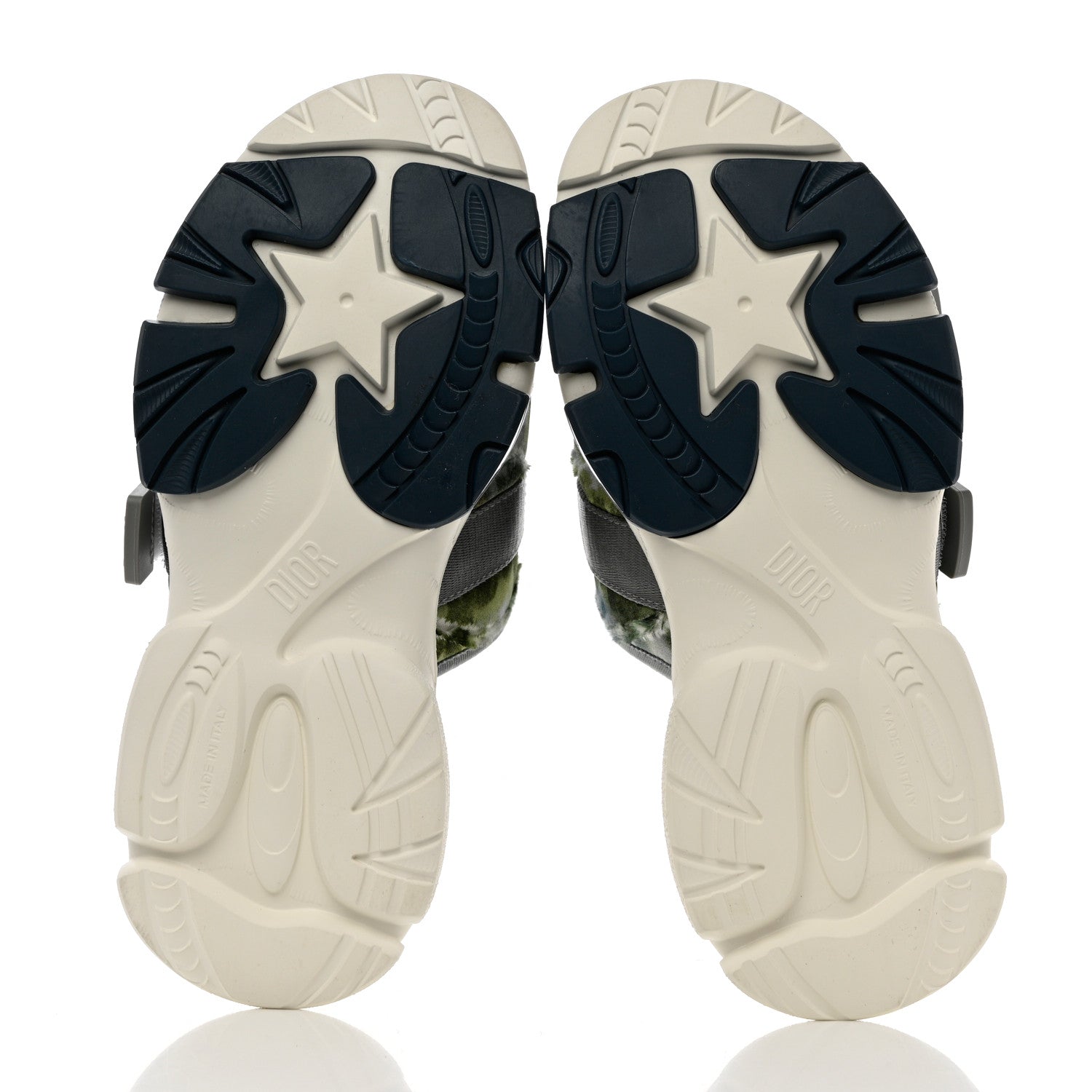 Christian Dior Technical Fabric D-Wander Slide Sandals 39 Denim Blue 5 of 9