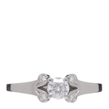 Cartier Platinum Diamond .23ct Ballerine Solitaire Engagement Ring 47 4 1 of 7