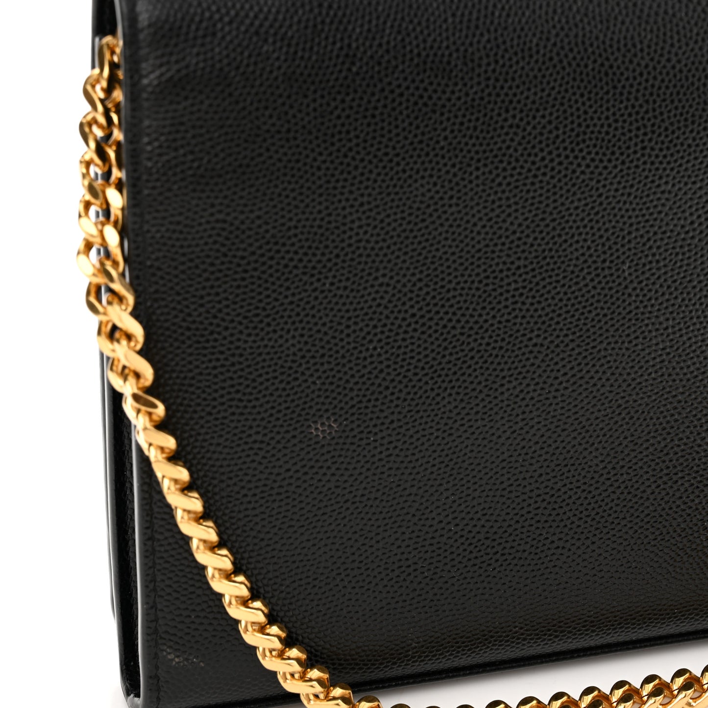 Grain De Poudre Monogram Chain Wallet Black