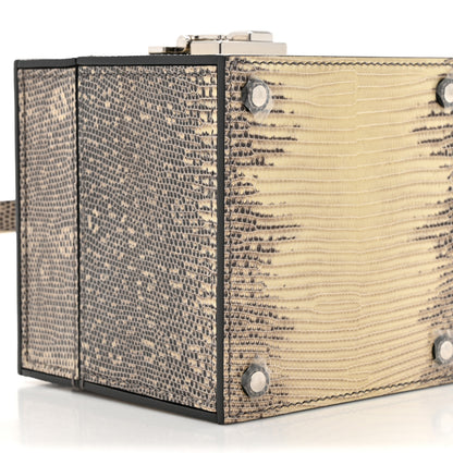 Moynat Lizard Mini Vanity Case Clutch Ivory 10 of 11