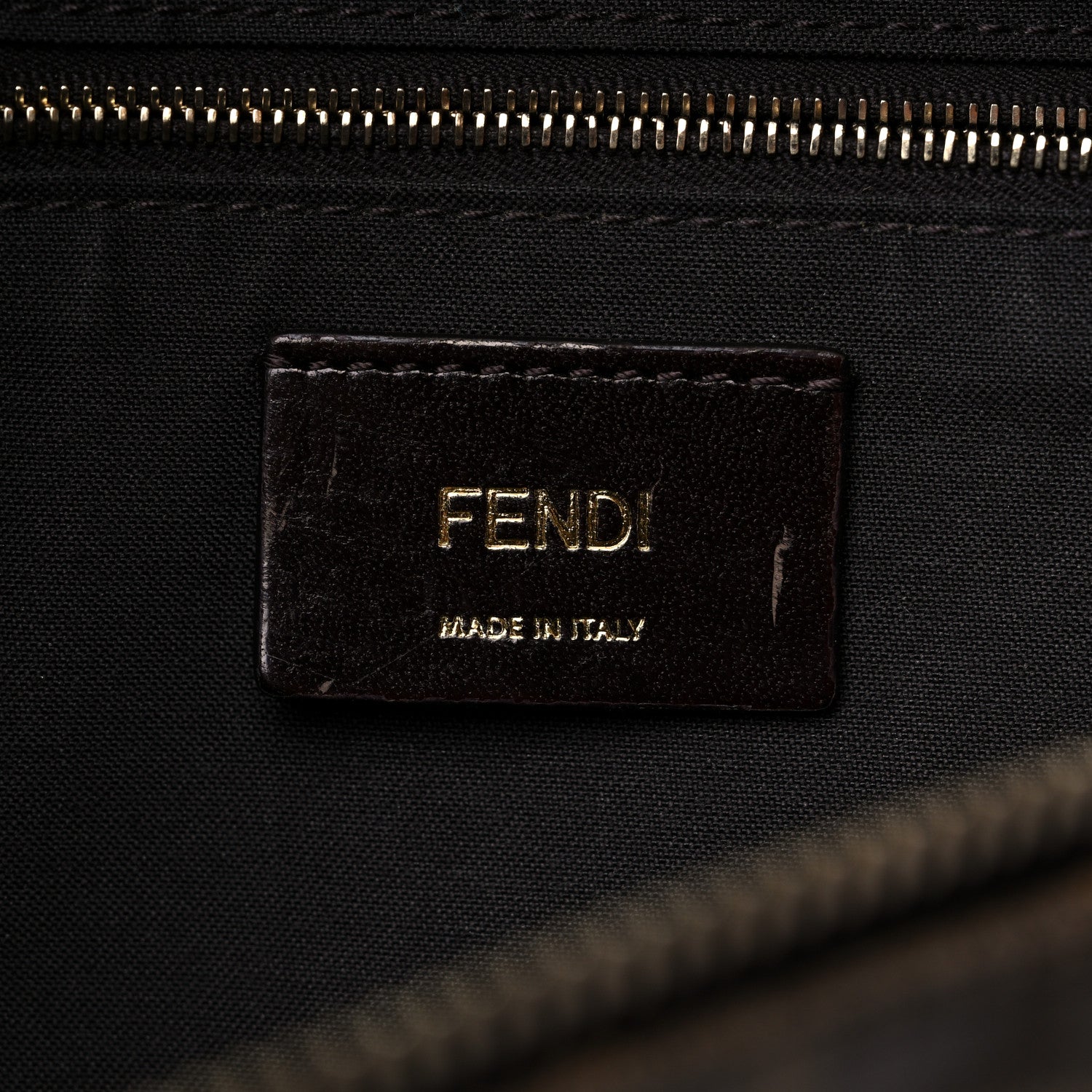 Fendi X FILA Glazed Fabric FF 1974 Mania Belt Bag Mogano Panna Blueberry 5 of 9