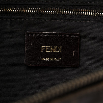Fendi X FILA Glazed Fabric FF 1974 Mania Belt Bag Mogano Panna Blueberry 5 of 9