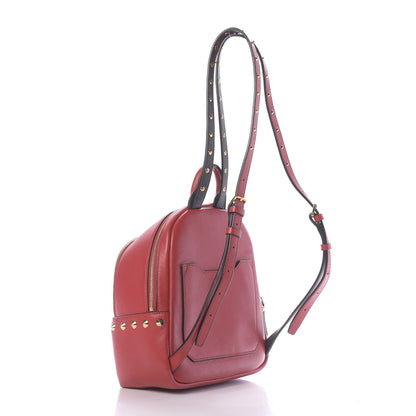 MCM Calfskin Mini Duchess Polke Studs Backpack Red 2 of 14