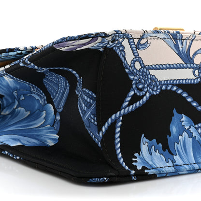 Salvatore Ferragamo Canvas Quilted Floral Print Gancini Flap Bag Multicolor 10 of 10