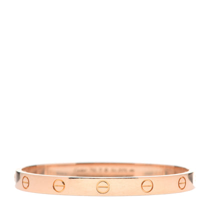 Cartier 18K Pink Gold LOVE Bracelet 17 1 of 6
