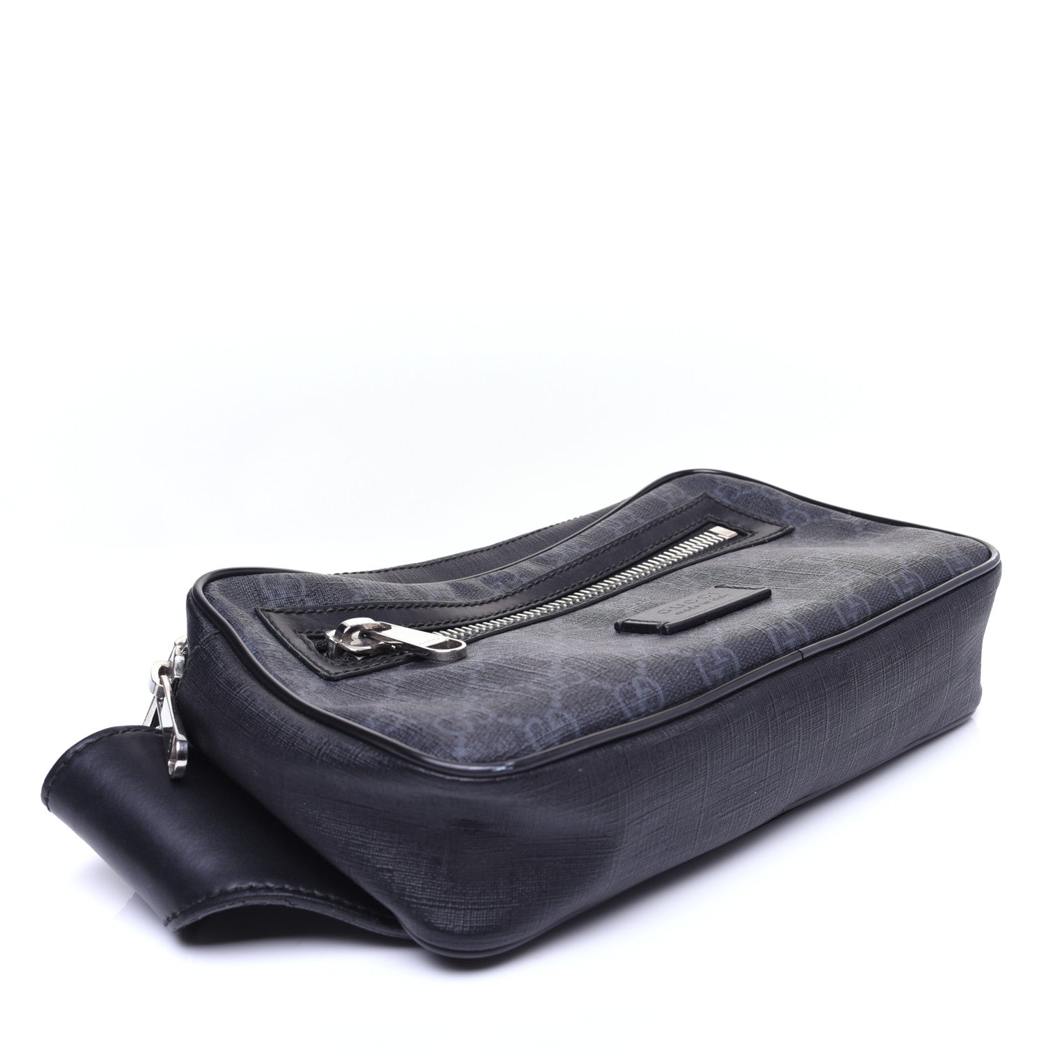 Gucci Soft GG Supreme Monogram Web Belt Bag Black Grey 4 of 13