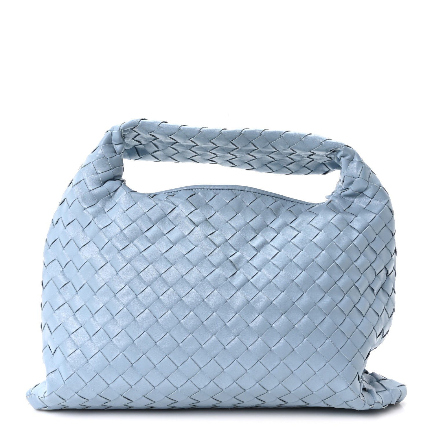 Bottega Veneta Calfskin Intrecciato Small Hop Ice 1 of 10