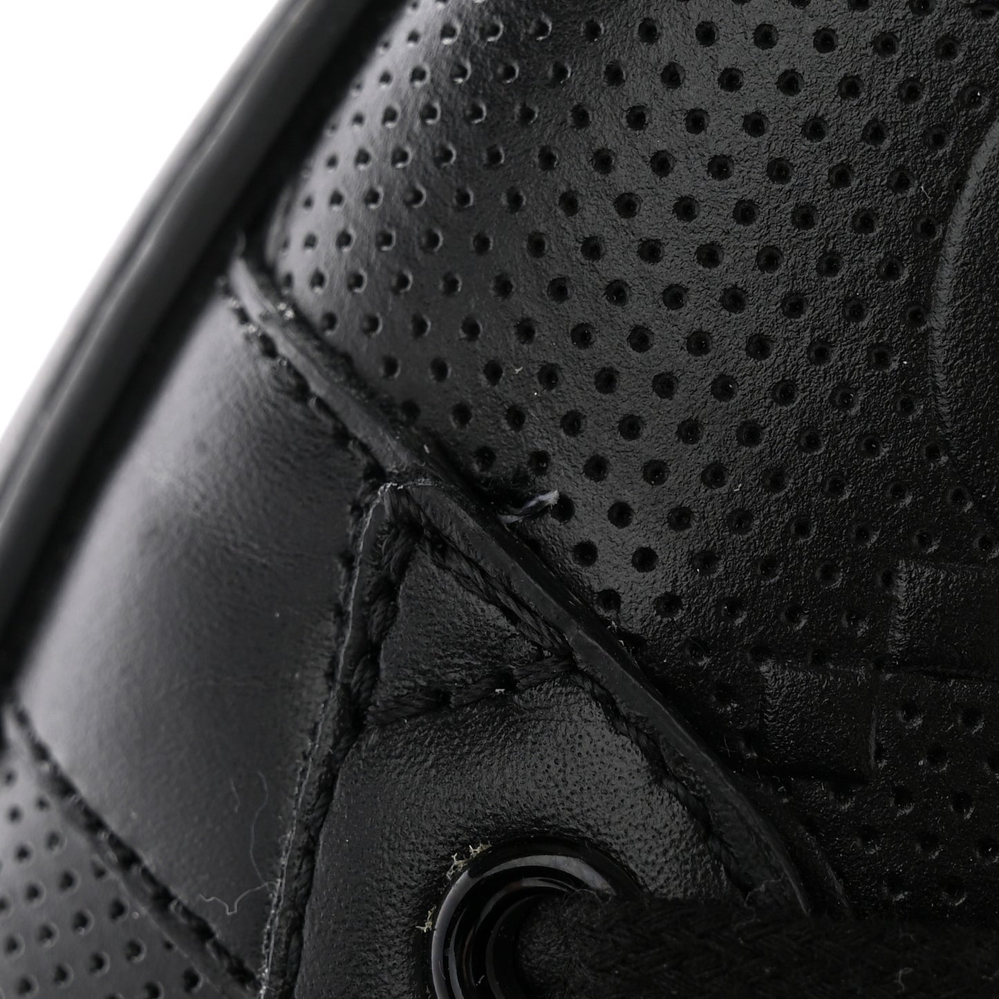 Calfskin GG Tennis Embossed Mens Ace Sneakers 10 Black