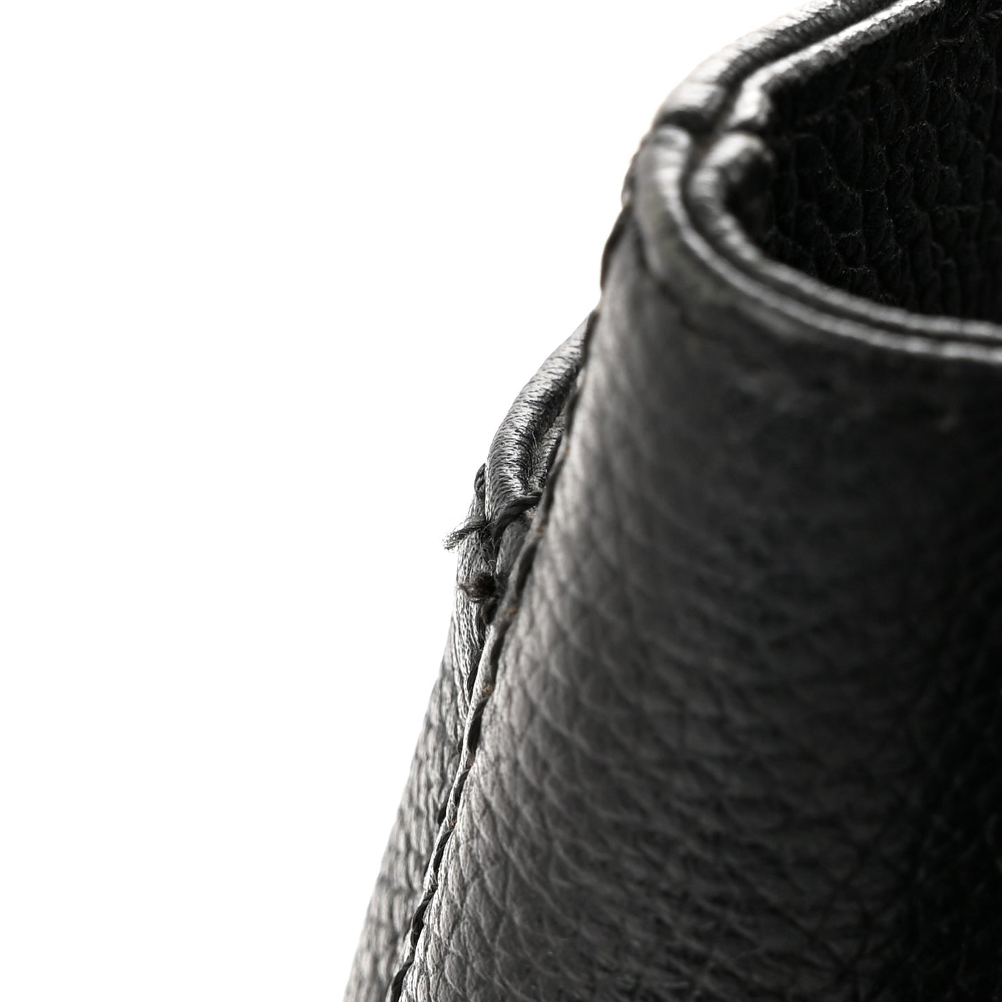 Calfskin Cerf Executive Shopper Tote Black