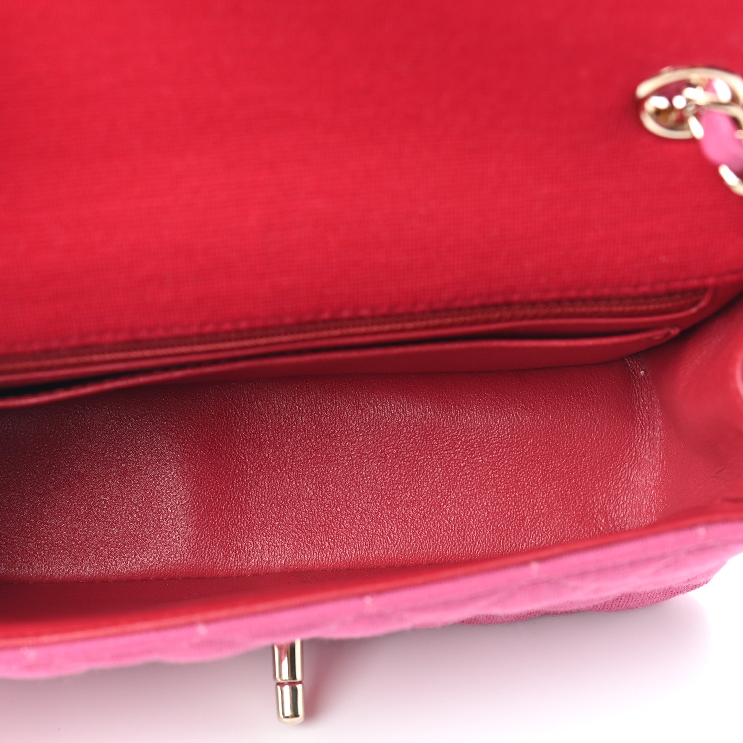 Chanel Jersey Quilted Mini Rectangular Flap Pink 5 of 9
