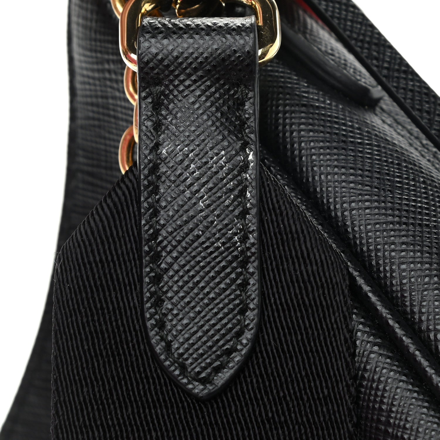 Prada Saffiano Lux Re-Edition 2005 Shoulder Bag Black 12 of 13