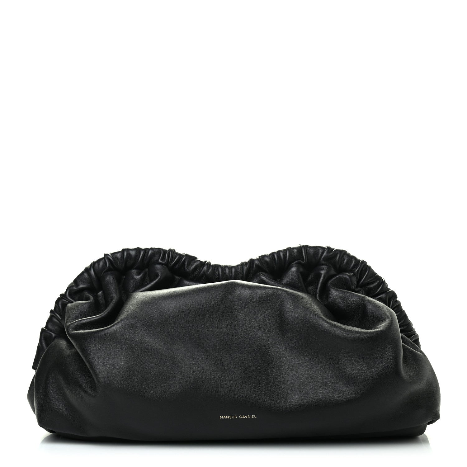 Mansur Gavriel Lambskin Cloud Clutch Black Flamma 1 of 10