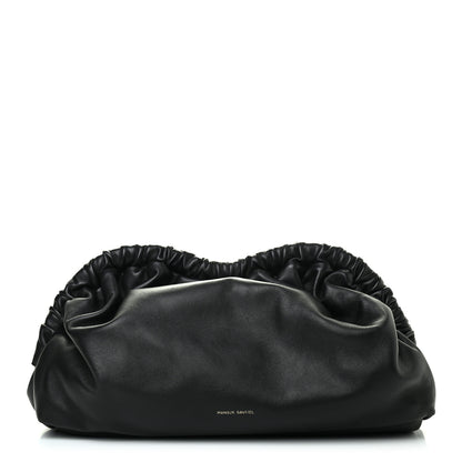Mansur Gavriel Lambskin Cloud Clutch Black Flamma 1 of 10