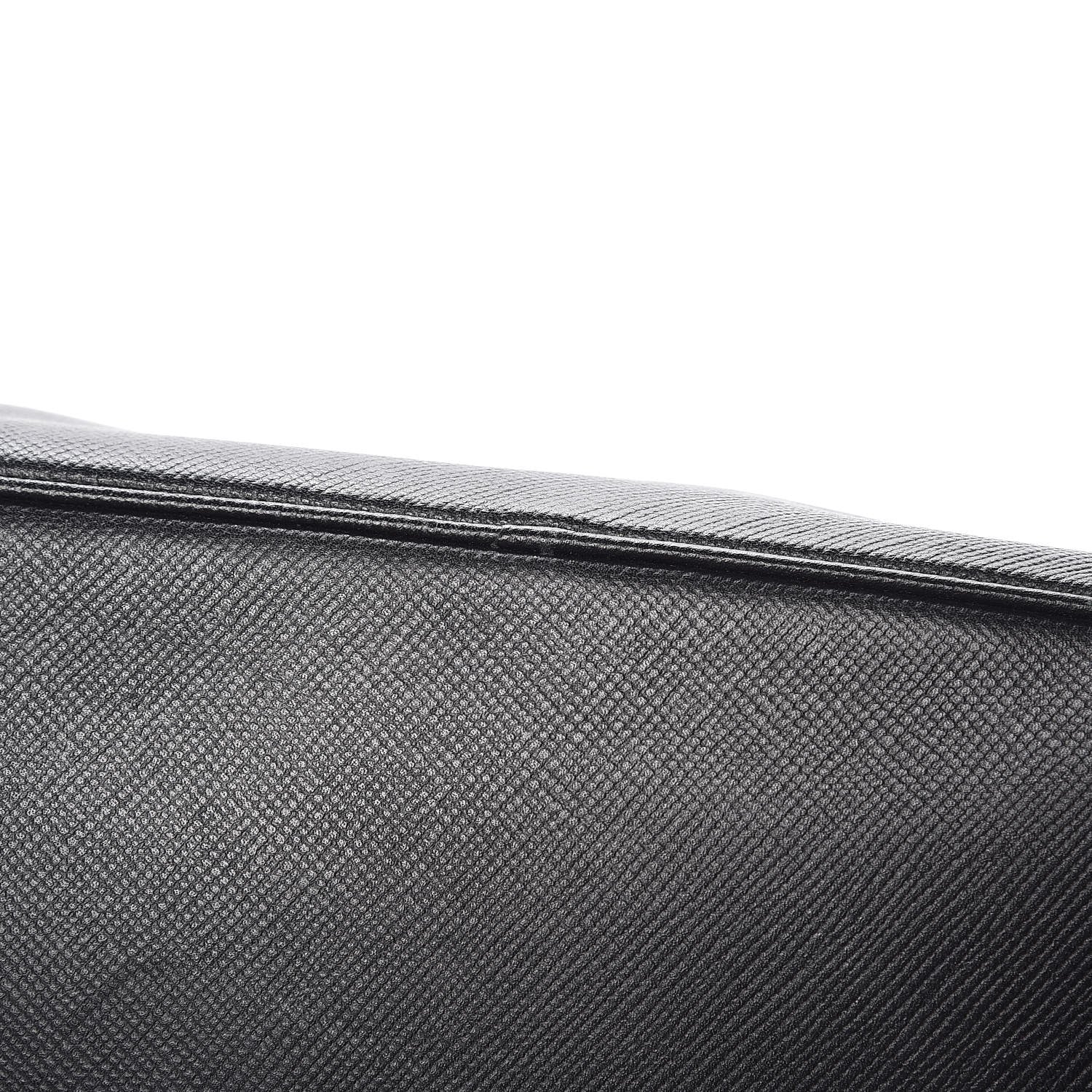 Prada Saffiano Cuir Front Pocket Tote Black 16 of 20