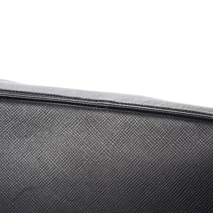 Prada Saffiano Cuir Front Pocket Tote Black 16 of 20