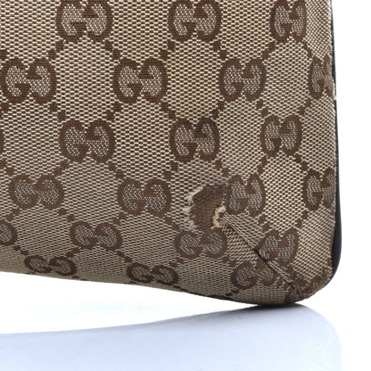 Gucci Monogram Web Small Flat Messenger Crossbody Dark Brown 10 of 10