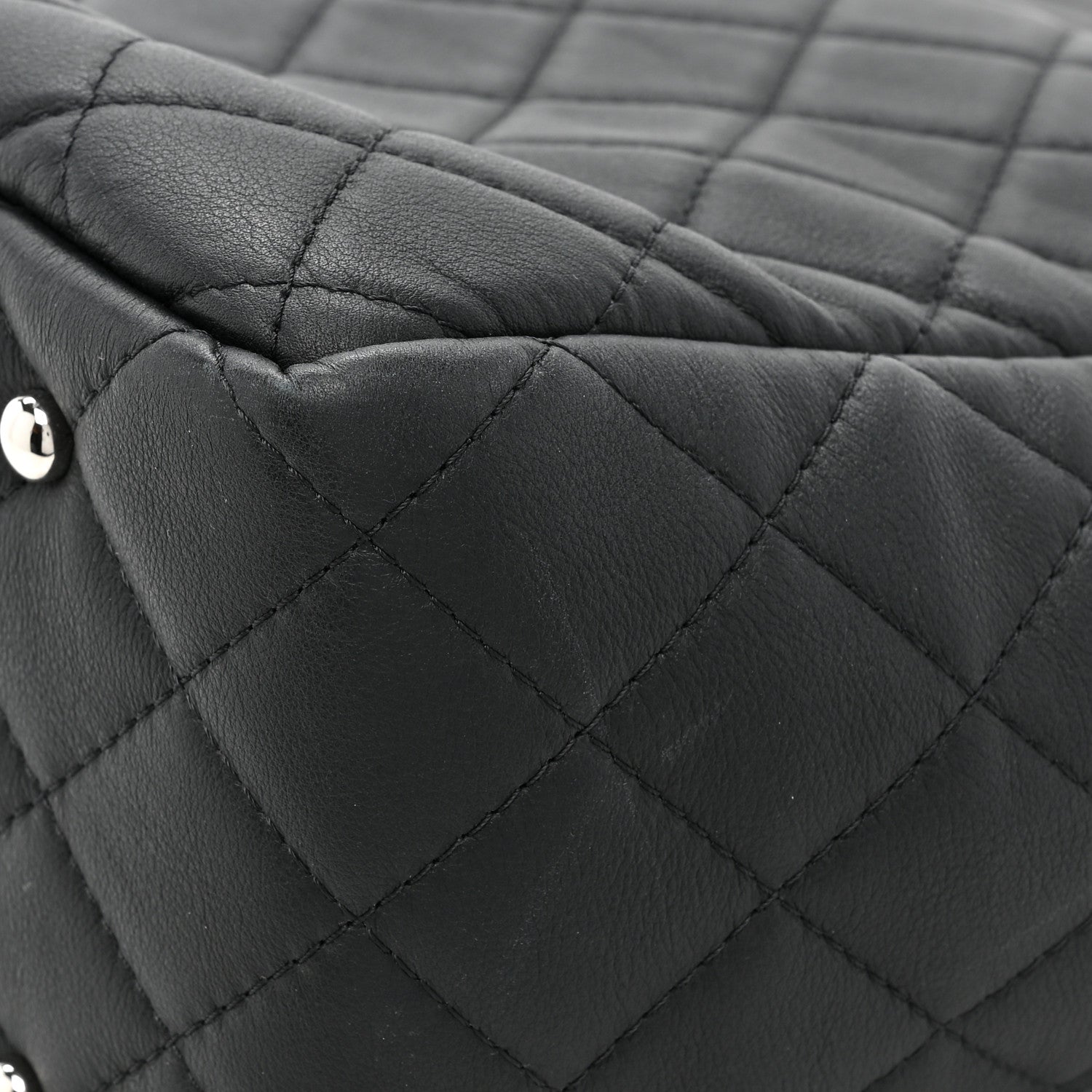 Chanel Calfskin Quilted Ultra Pocket Shopping Tote Black 16 of 16