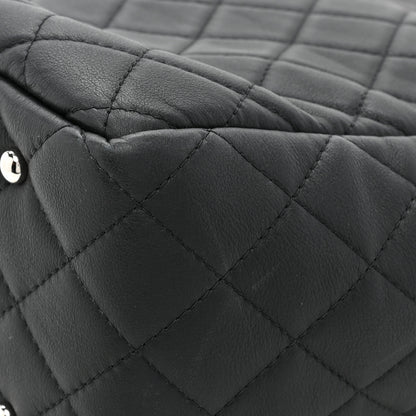 Chanel Calfskin Quilted Ultra Pocket Shopping Tote Black 16 of 16