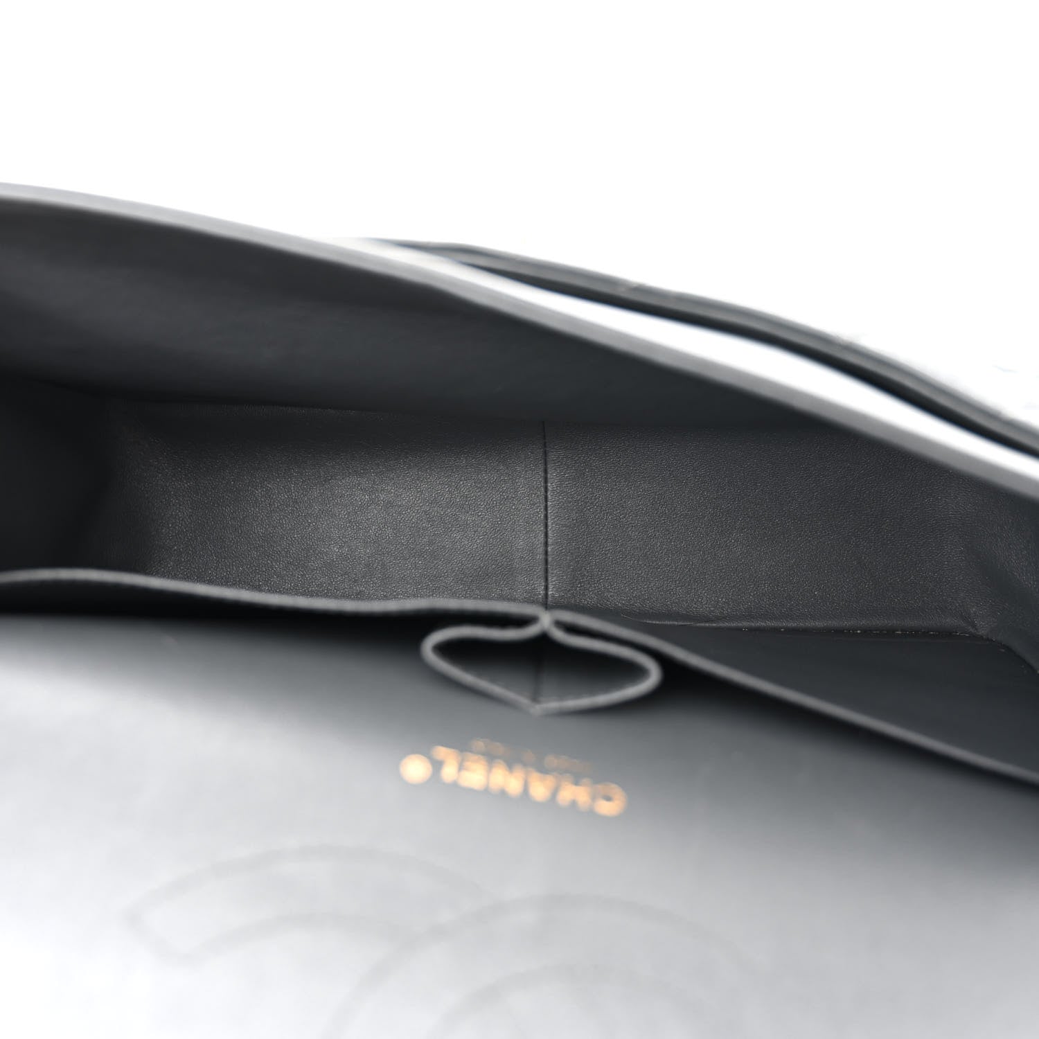 Chanel Lambskin Quilted Jumbo Double Flap Charcoal Grey 5 of 12