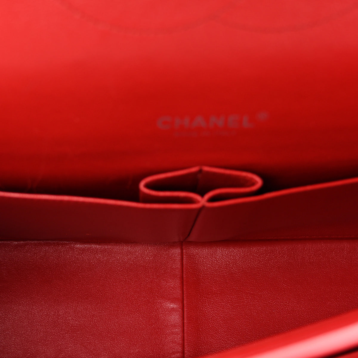 Lambskin Quilted Maxi Double Flap Red
