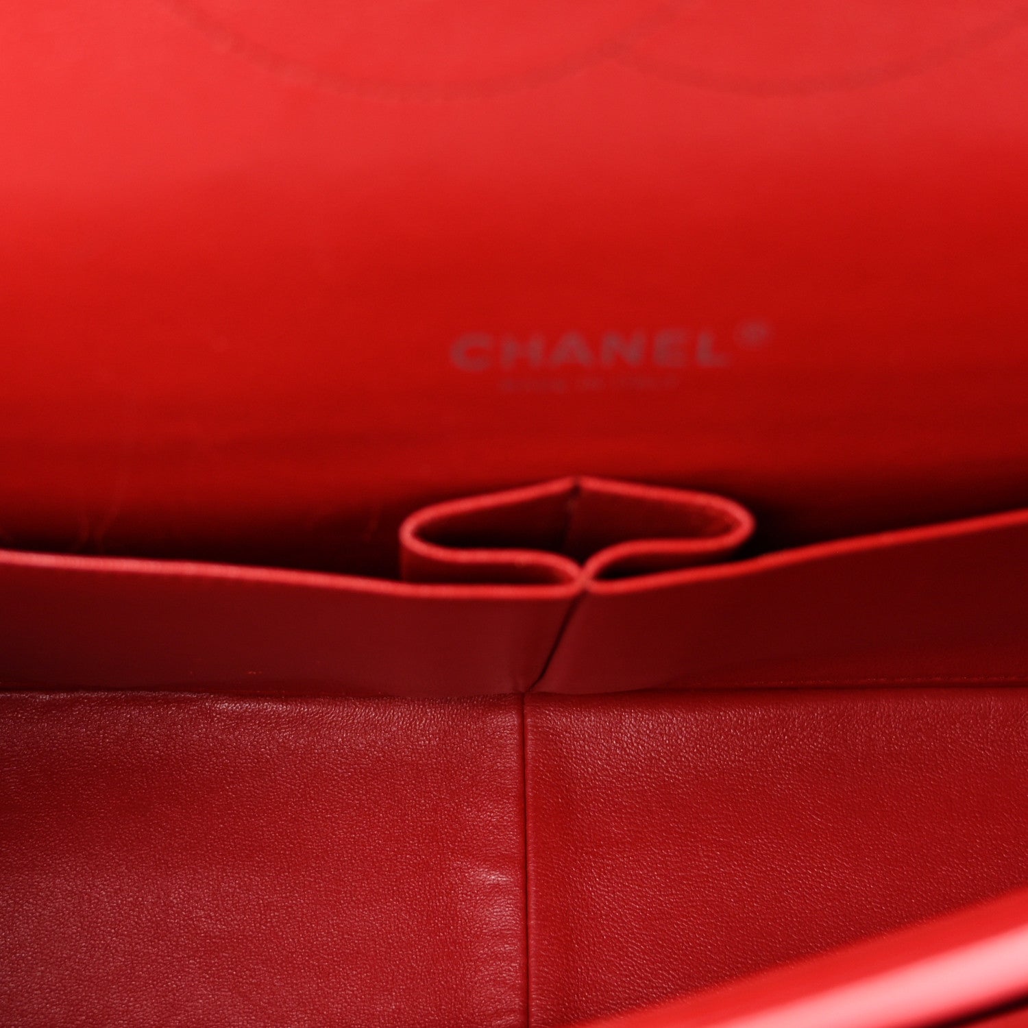 Chanel Lambskin Quilted Maxi Double Flap Red 5 of 9