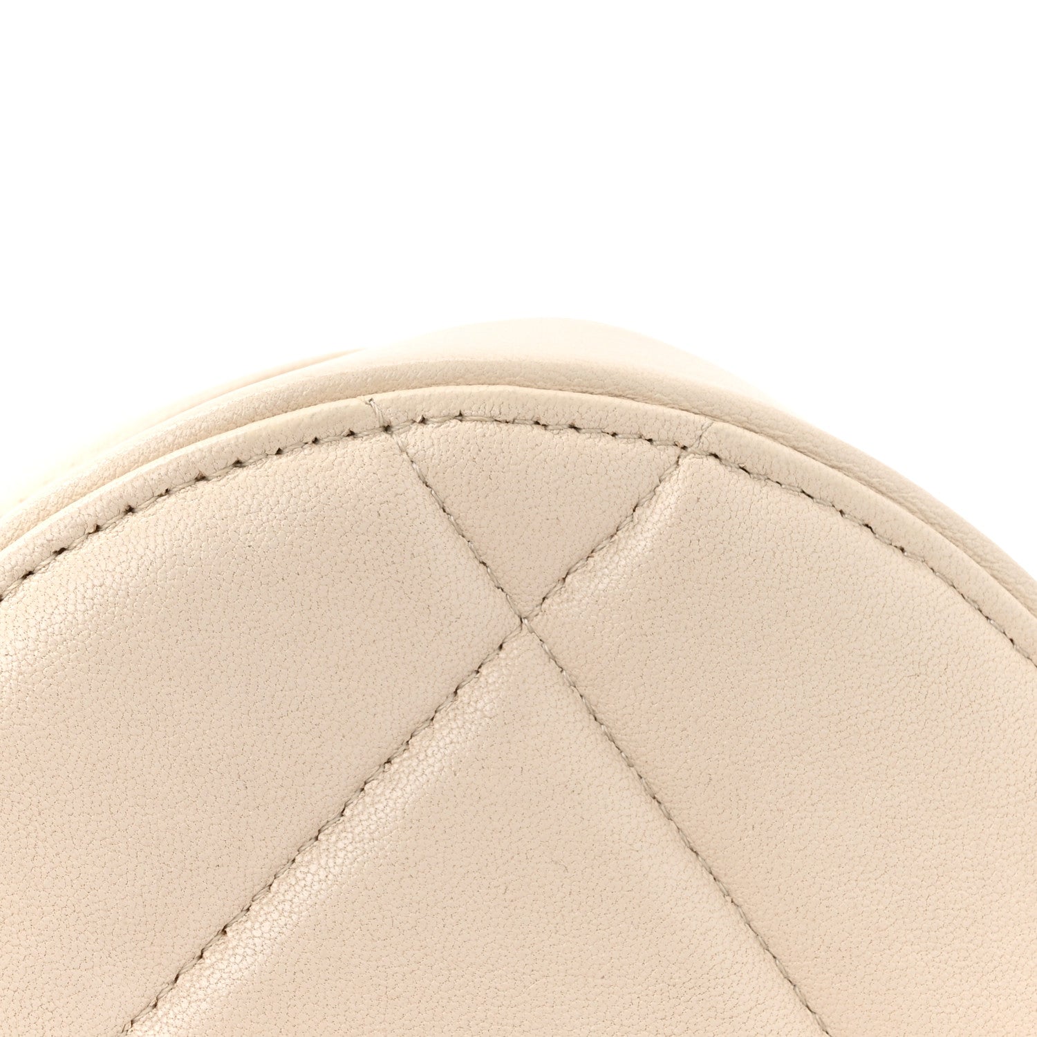 Chanel Lambskin Quilted Chanel 19 Round Clutch With Chain Beige 12 of 12