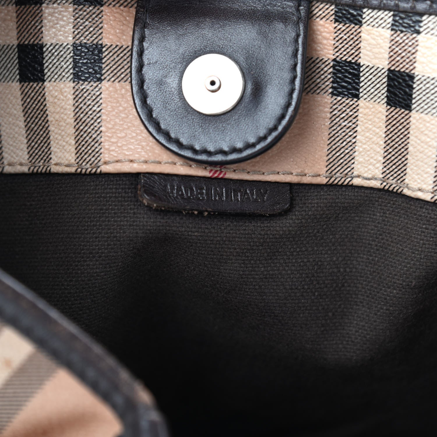 Burberry Haymarket Check Large Canterbury Tote Chocolate 6 of 9