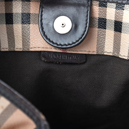 Burberry Haymarket Check Large Canterbury Tote Chocolate 6 of 9