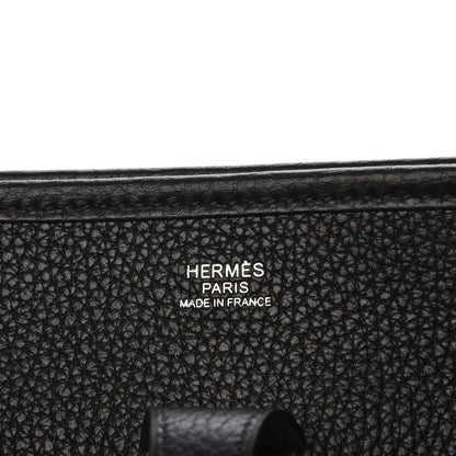 Hermes Taurillon Clemence Evelyne III PM Black 7 of 8