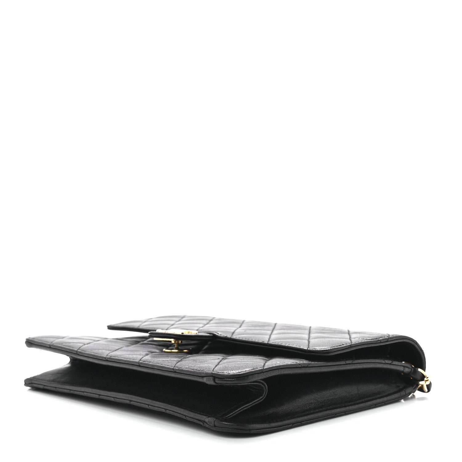 Chanel Lambskin Quilted Small Single Flap Black 10 of 12
