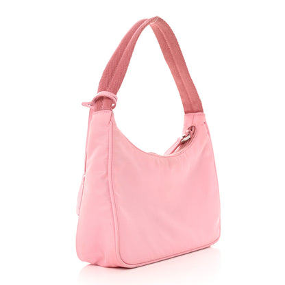 Prada Tessuto Nylon Saffiano Mini Re-Edition 2000 Bag Rosa 3 of 15