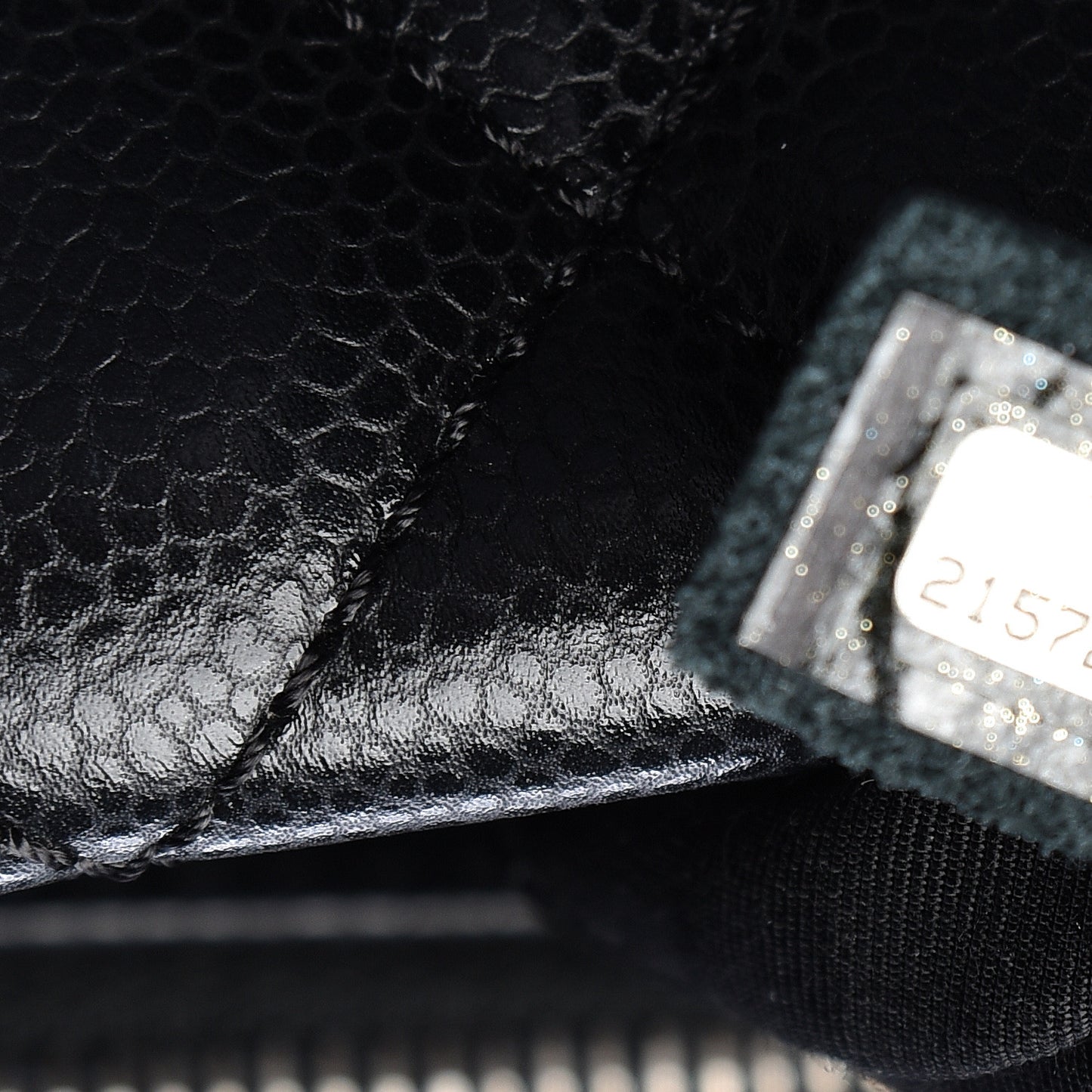 Caviar Quilted City Shopping Tote Black