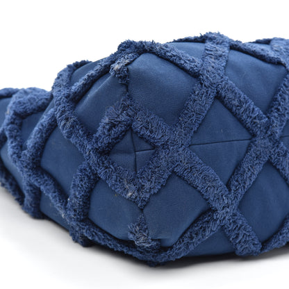 Chanel Cotton Canvas Large CC Embrace Hobo Navy 9 of 10
