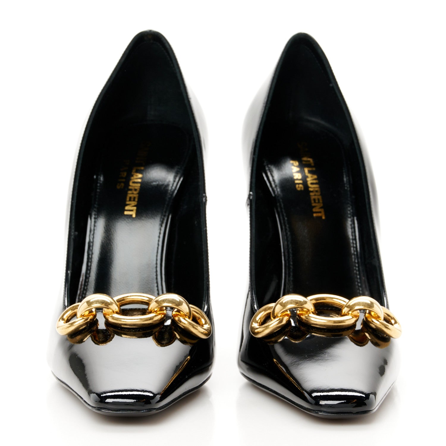 Saint Laurent Patent Silvana 110mm Pumps 37 Black 3 of 10