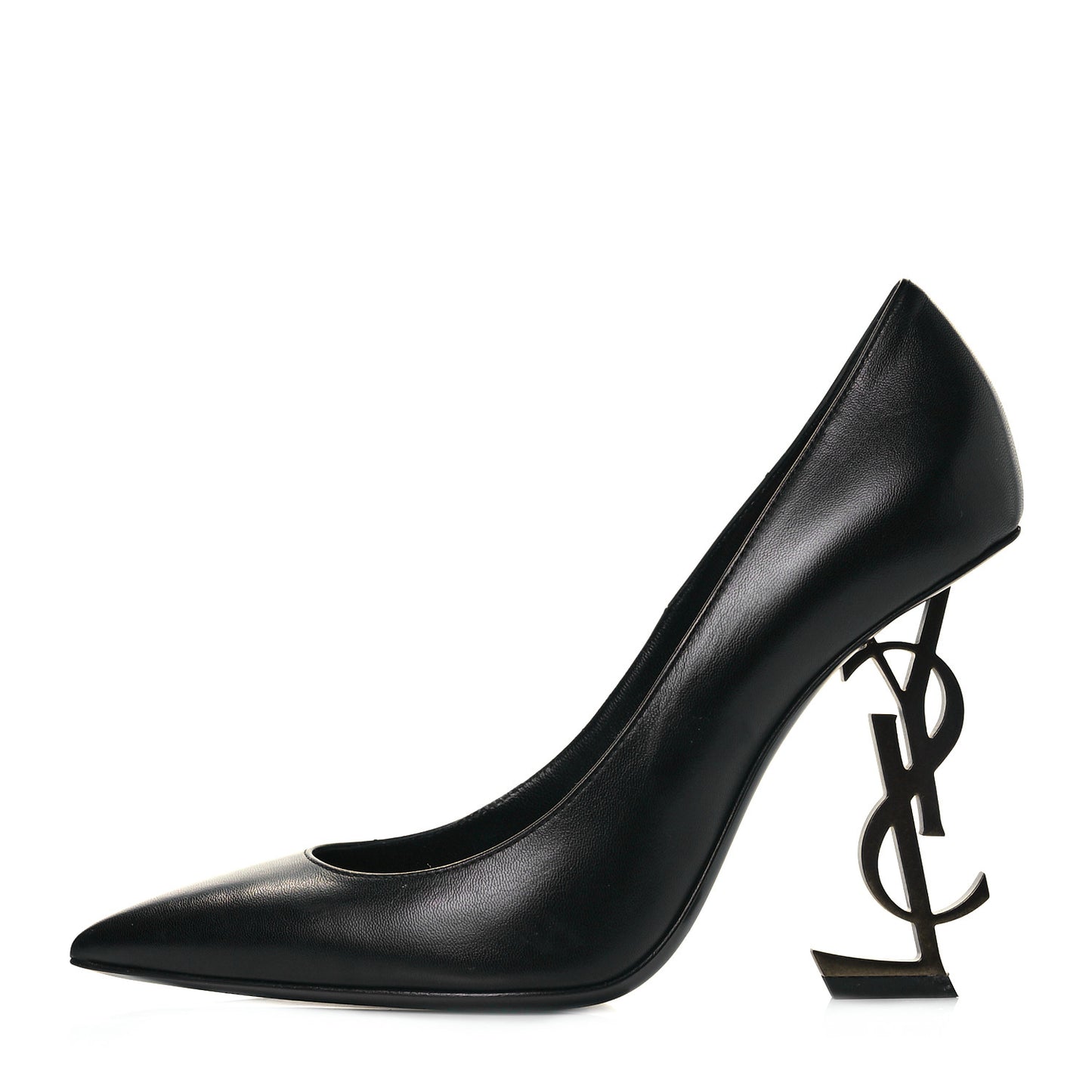 Calfskin Opyum 110 Pumps 38 Black Gold